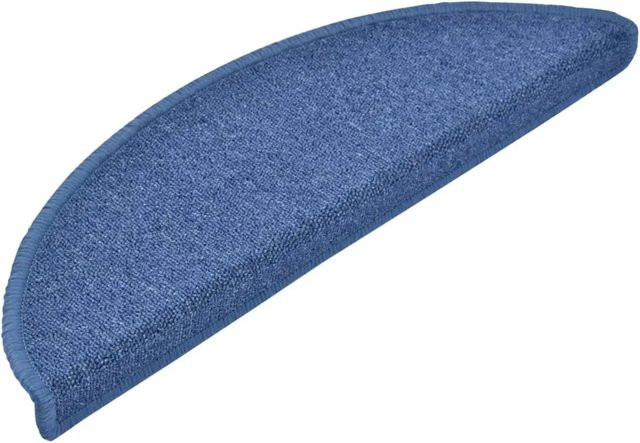 vidaXL Treppenstufenmatten 10 Stück, Blau, Polypropylen, selbstklebend, rutschfest und schalldämmend, B/T/H: 56,0 x 17,0 x 3,5 cm - Bild 1