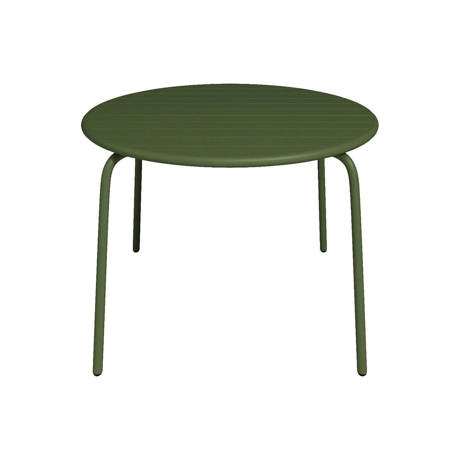 Vente-unique Gartentisch Mirmande aus Metall in Khaki, rund, Durchmesser: 110 cm - Bild 2