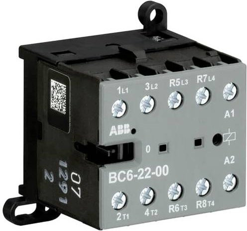 ABB BC6-22-00-16 Kleinschütz mit 2 Schließern und 2 Öffnern, 4kW, Grau - Bild 1