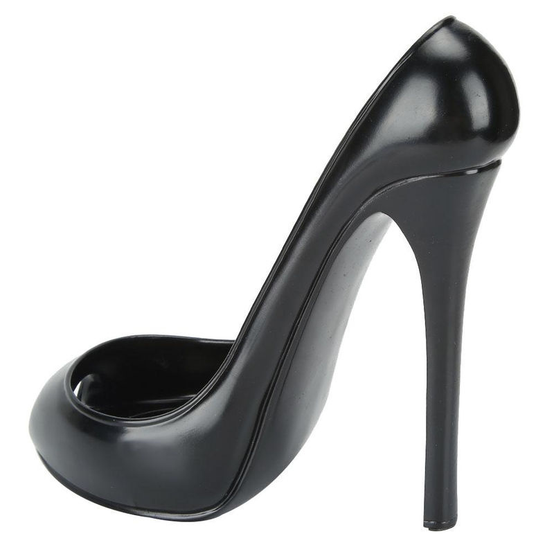 TOMTOP JMS Weinregal in Schuhform aus Kunstharz, Schwarz, B/T/H: 10,0 x 19,0 x 22,0 cm - Bild 4