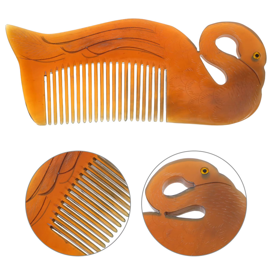 Kantenbürste aus natürlichem Horn, antistatisch, Unisex - Bild 5