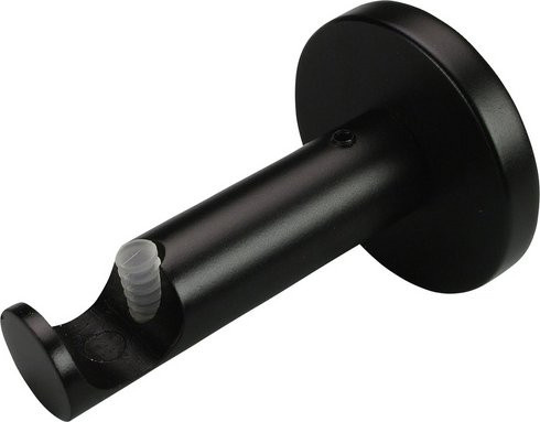 LIEDECO Gardinenstangen-Träger aus Metall in Schwarz für Ø 16 mm Stangen - Bild 1
