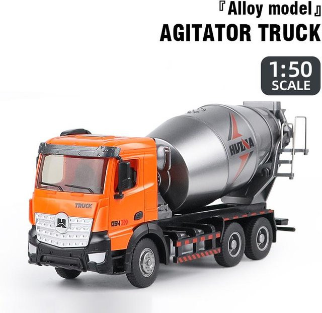 Huina 1737 Betonmischer LKW, Statisches Modell, 1:50, ab 8 Jahren - Bild 1