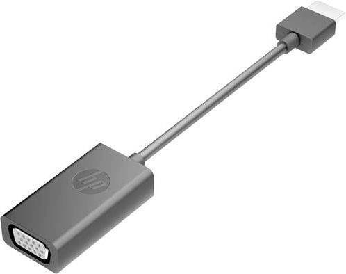 HP X1B84AA#ABB Adapter mit 1x HDMI-Stecker und 1x VGA-Buchse in Schwarz und Grau - Bild 1