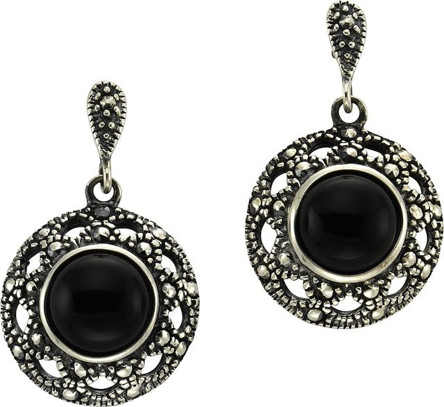 Zeeme Gemstones Ohrringe 925 Silber, Achat, Damen - Bild 1