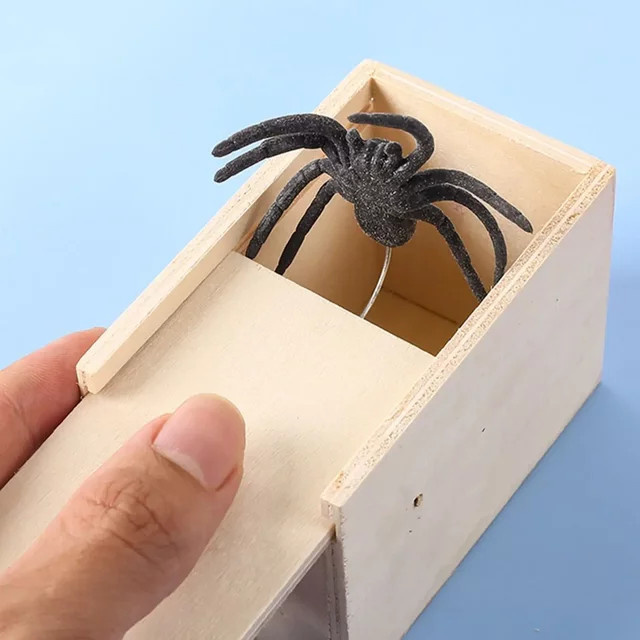 GUEN Simulierte Spinnen-Holzbox, Scherzartikel - Bild 1