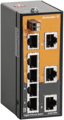 Weidmüller IE-SW-ELB-08-8GT Netzwerk Switch 10/100/1000MBit/s Schwarz - Bild 1
