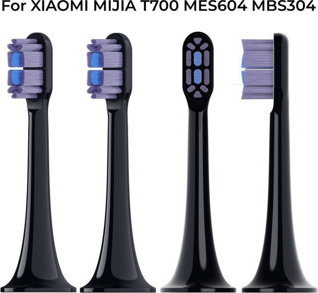 Xiaomi Mijia Ersatzköpfe für elektrische Zahnbürsten, 4 Stück, Schwarz - Bild 1
