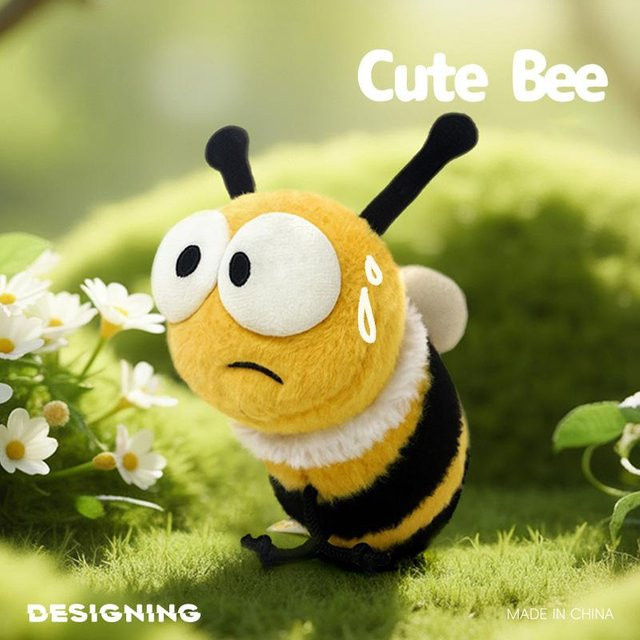 Bienenkissen Plüschtier, Honigbienen-Spielzeug, ab 3 Jahre - Bild 1