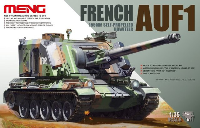 MENG Models French AUF1 155mm Self-propelled Howitze, Fahrzeuge, Grün - Bild 1