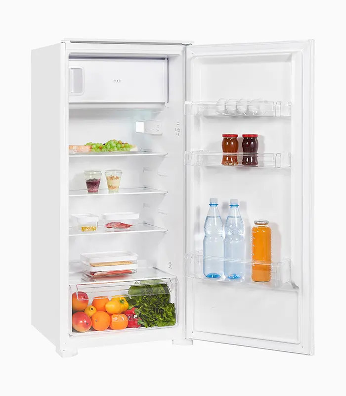 Exquisit EKS201-3-E-040F Einbau Kühlschrank in Weiß mit reversibler Tür und Super-Cooling - Bild 1