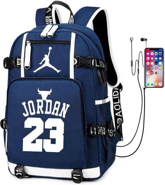 3-teiliges Schulrucksack-Set in Blau aus Oxford-Stoff mit großem Fassungsvermögen von 36-55L inklusive Federmäppchen und Schultergurt - Bild 1