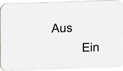 ABB MA6-1073 1SFA611932R1073 Texteinlage aus Kunststoff in Weiß B: 27 mm, H: 1 mm - Bild 1