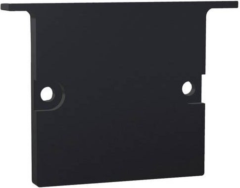 Barthelme Endkappen-Set aus Aluminium in Schwarz, rechteckig - Bild 1