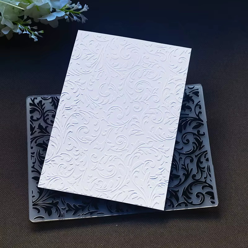 Geprägter Ordner mit elegantem Muster-Rückwand-Design aus Kunststoff für DIY-Projekte und Sammelalben - Bild 2
