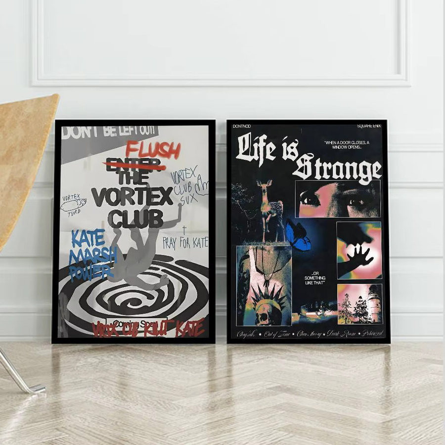 Bilibili Life Is Strange 2 Poster, selbstklebender Wandaufkleber aus Papier in Mehrfarbig, Rechteckig, B/H: 15 x 15 cm - Bild 5