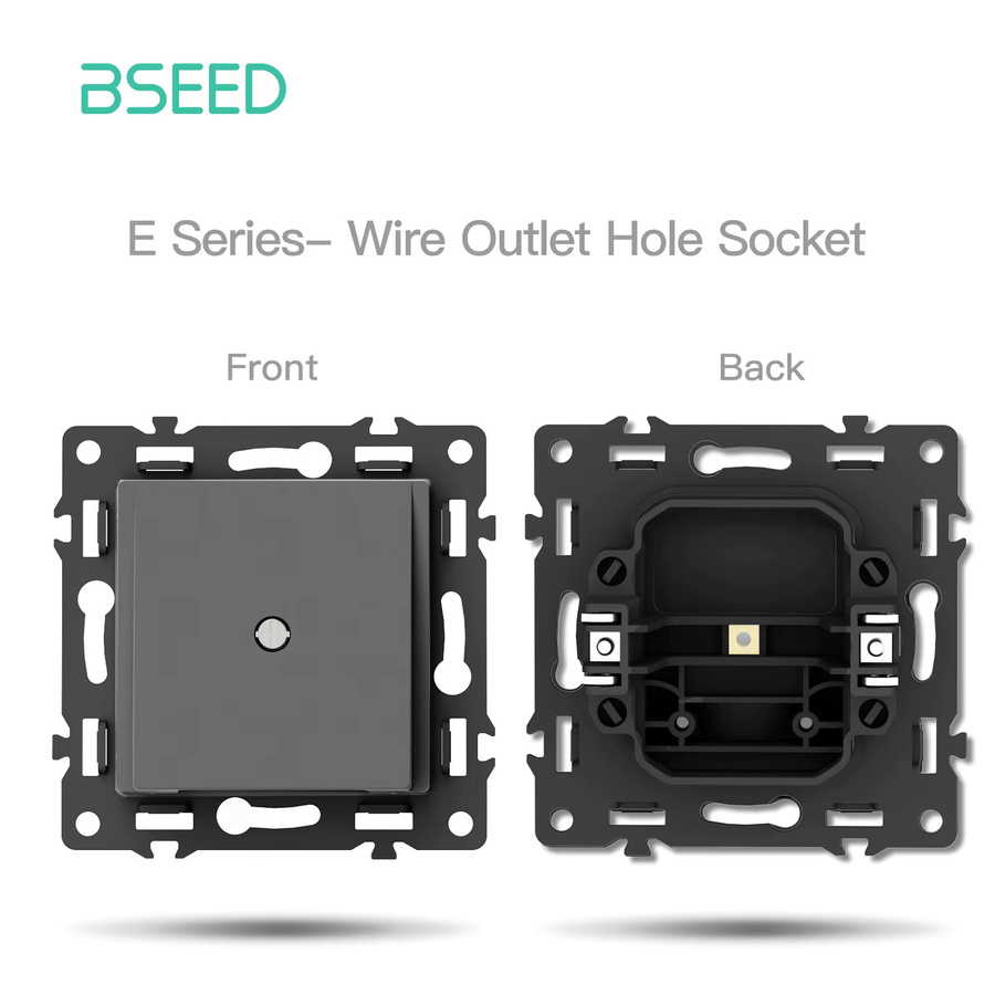 Bseed E-Serie Wand-Kabelauslass-Abdeckung für Steckdosen in Weiß - Bild 4