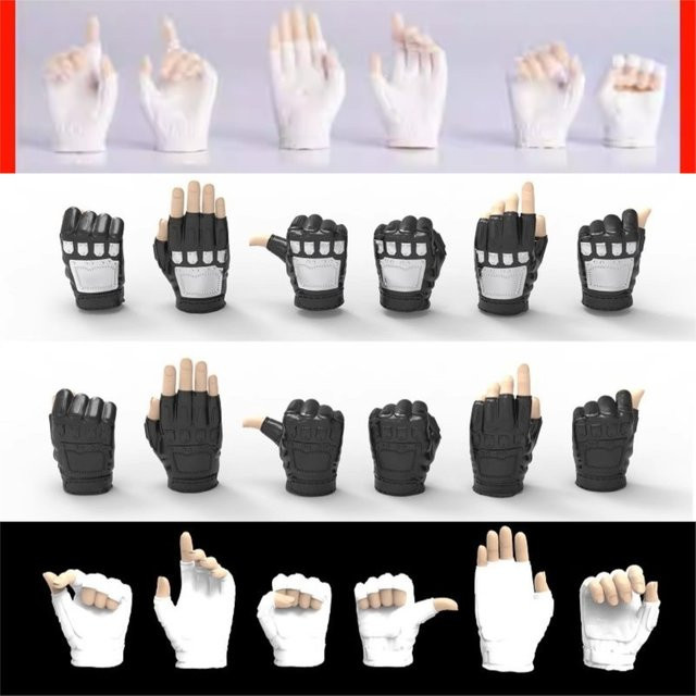 PHICEN Zeigermodell im Maßstab 1:6, mit Handschuhen, Zubehör - Bild 1