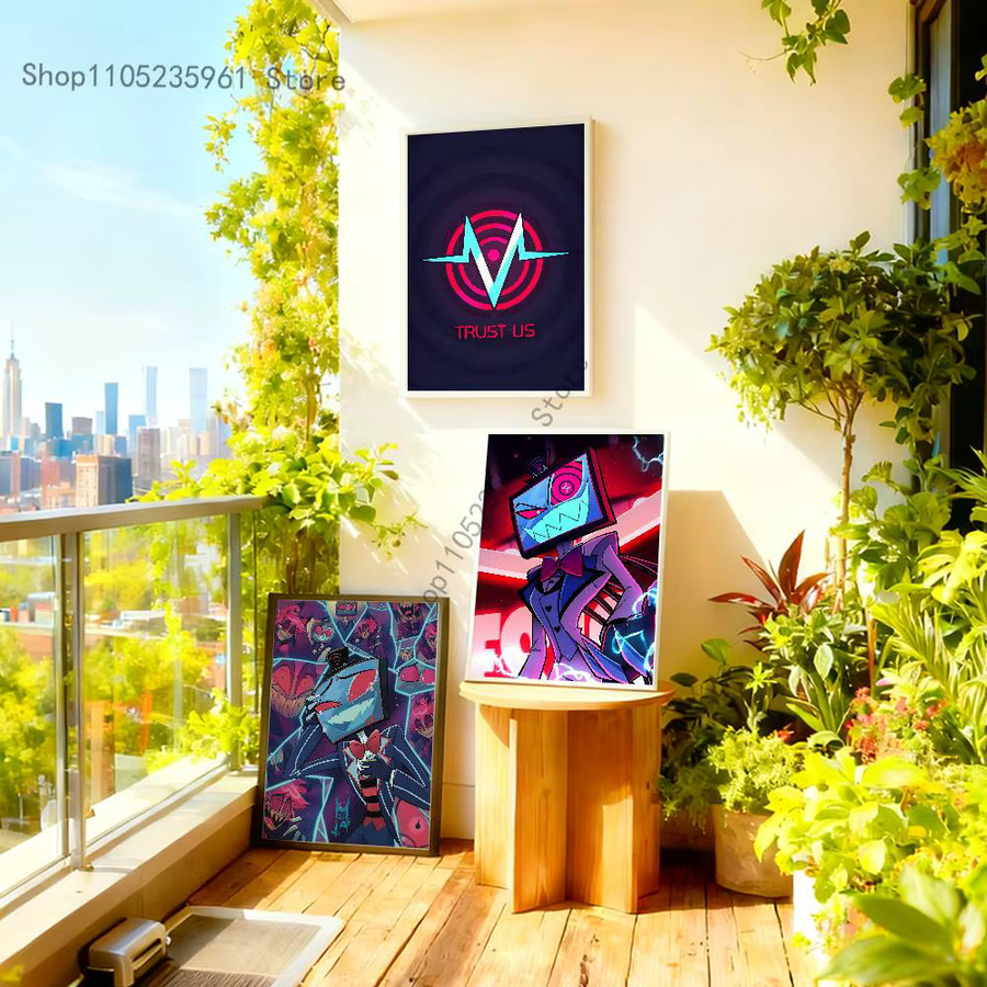 V-Vox T-TrusT Me Poster, Mehrfarbiges Abstract Typography Wandkunst Poster aus Papier, Rechteckig - Bild 4