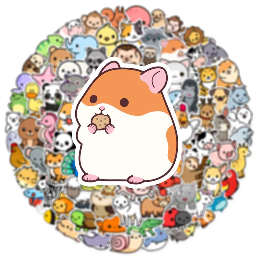 Charile Tier-Cartoon-Aufkleber, DIY-Sticker-Aufkleber, 10 Stück, multicolour - Bild 2