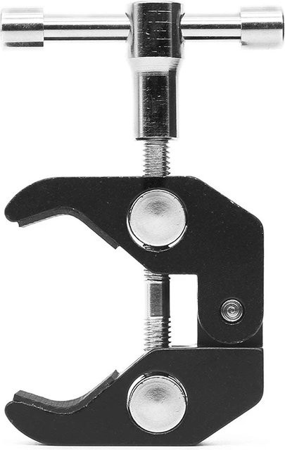 Multifunktionaler Magic Arm mit Doppel-Kugelkopf und Klemme sowie Schuh-Halterung für Monitor, LED-Licht und Video, Schwarz - Bild 1