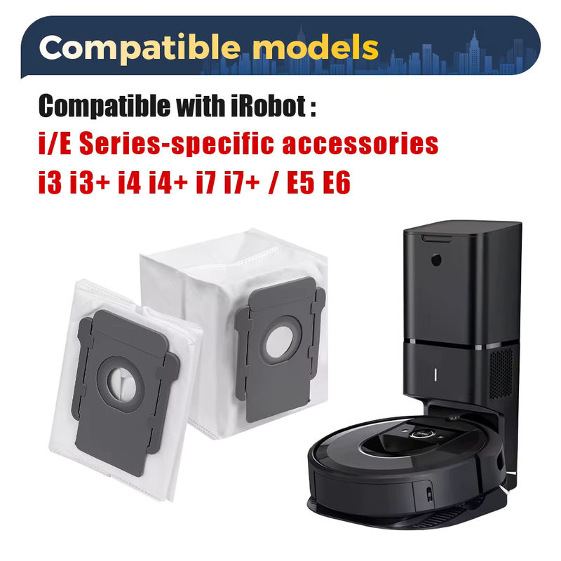 WINDNINJA Ersatz-Staubbeutel für iRobot Roomba i3 i4 i5 i7 i8 j7 j8 j9 E5 E6 E7 S9 S9+ in Weiß - Bild 6