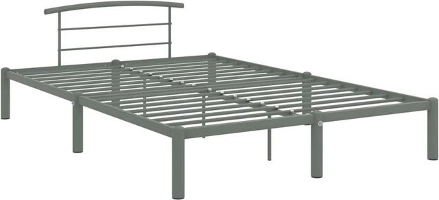 vidaXL Bettgestell aus Metall in Grau, B/T/H: 160 x 200 x 63 cm - Bild 1