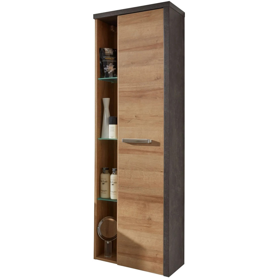 Trendteam Bad-Hängeschrank Eiche Riviera Honig mit Softclose-Türen und Regalböden, Breite: 48 cm - Bild 2