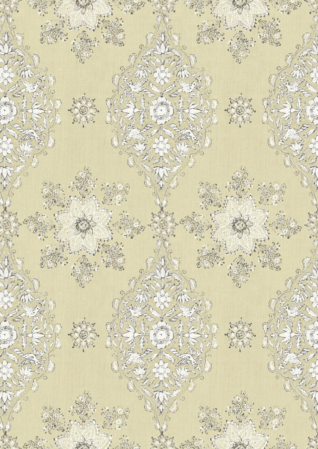 Lewis & Wood Tapete Pashmina Limoges in Beige mit floralem und orientalischem Design - Bild 1