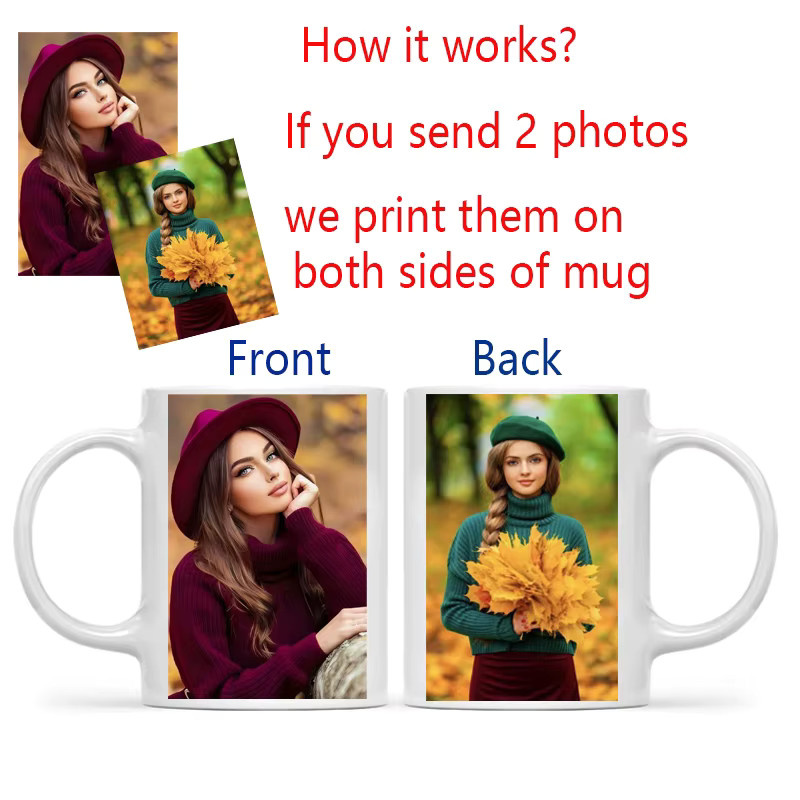 Personalisierte ARTGAT Tasse mit eigenem Foto und Namenslogo in Weiß, Keramiktasse für Kaffee und Tee - Bild 2