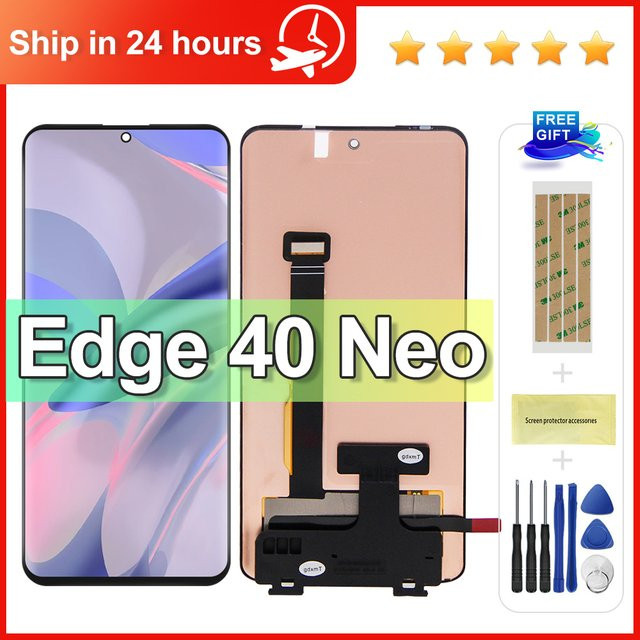 Motorola Edge 40 Neo LCD Display Touchscreen Digitizer Montage Ersatzteil in Schwarz für Modell XT2307-1 mit 6,55 Zoll - Bild 1