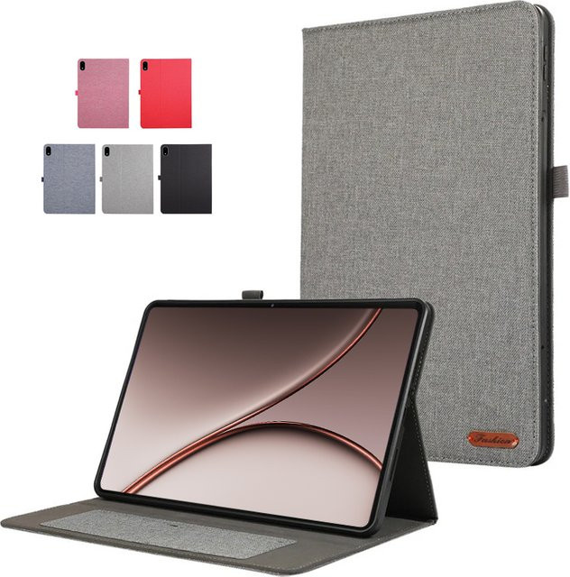 Schutzhülle für OnePlus Pad 4, weiche Stoffhülle mit Klappständer, Tablet-Case in Grau, passend für 13,2 Zoll Modelle - Bild 1