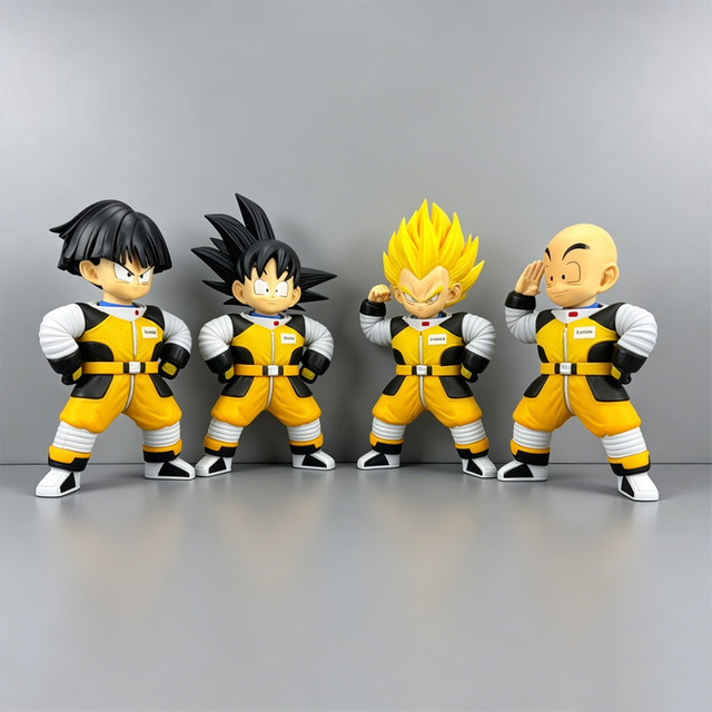 Bandai Dragon Ball Goku und Krillin, Anime-Figur, Weltraum, Kunststoff - Bild 1