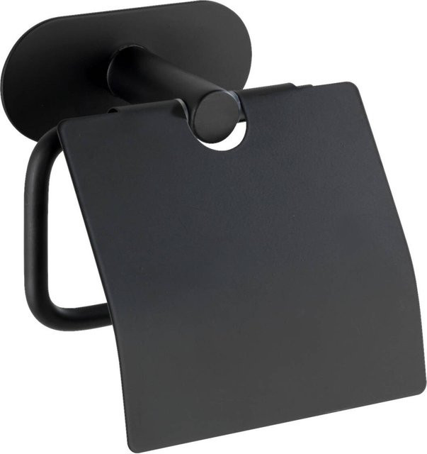 Wenko Turbo-Loc Toilettenpapierhalter Orea Black Matt Edelstahl B/H/T: 14 x 12,5 x 7 cm - Bild 1