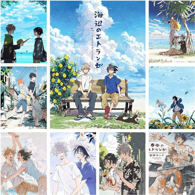 Potdemiel Anime S-Stranger by the Shore DIY Vollrund-Diamantmalerei, Mehrfarbig, B/H: 40 x 30 cm - Bild 1