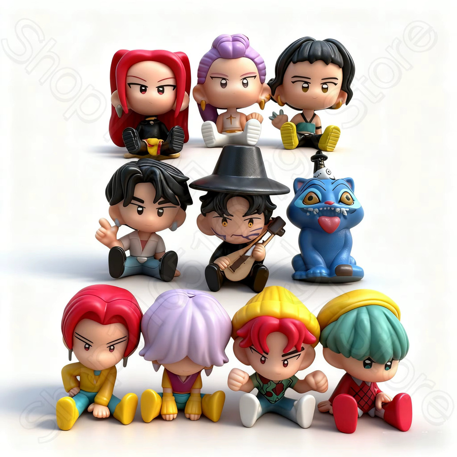 Hasbro Chibi Anime Mini-Figuren, Cyberpunk-Stil, 10-teiliges Set - Bild 2