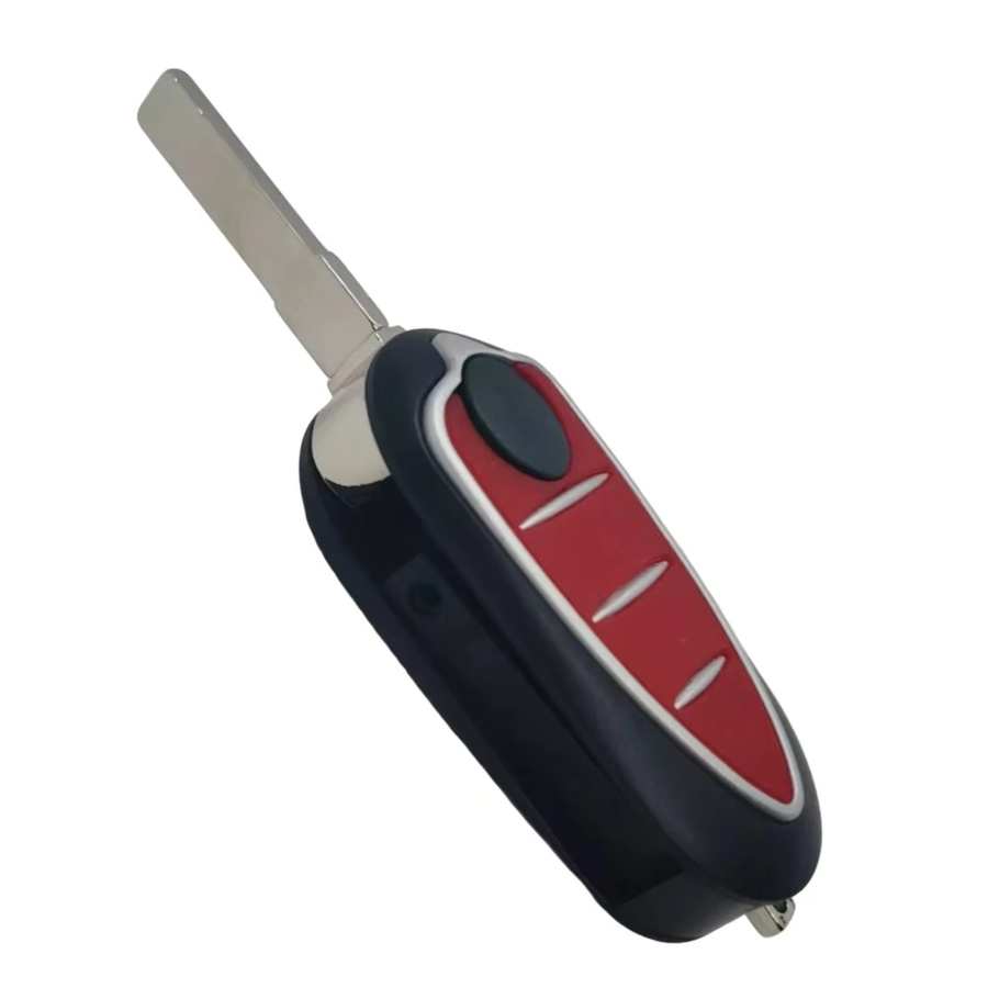 Da Shi Autoschlüssel Fernbedienung mit 3 Tasten und Flip-Funktion 433 MHz in Schwarz für Alfa Romeo Mito 2008–2015 und Giulietta 2010–2016 - Bild 2