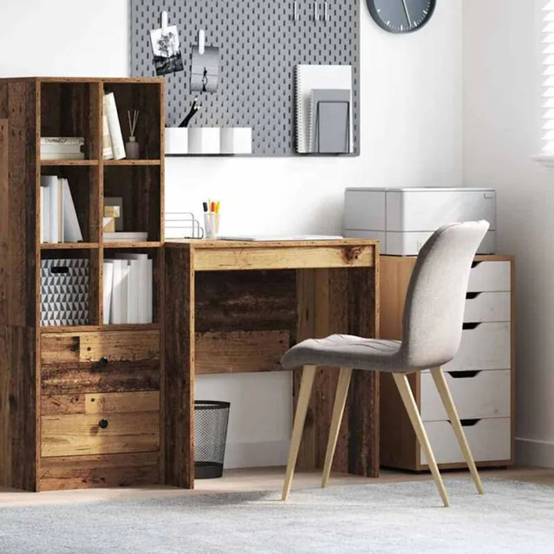 Vidaxl Schreibtisch aus Holzwerkstoff in Braun im Industrial Design, B/T/H: 70 x 50 x 76 cm - Bild 1