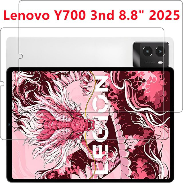 2 Stück Displayschutzfolie aus gehärtetem Glas für Lenovo Legion Y700 8,8 Zoll (2. und 3. Generation), transparent - Bild 1