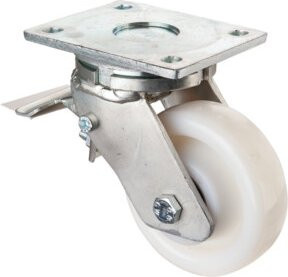 BS Schwerlastrolle RR120.B15.126 aus Kunststoff in Weiß - Bild 1