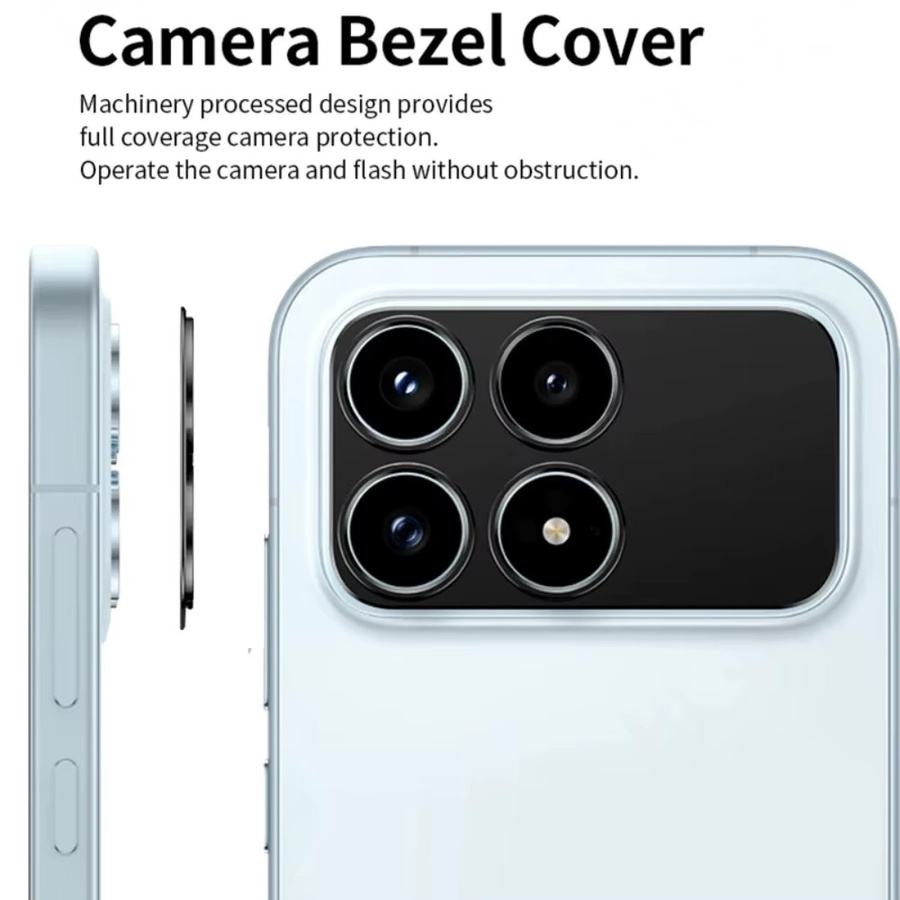 Xiaomi POCO F8 Pro und F8 Ultra Kamera Objektiv Schutz aus Aluminiumlegierung Metall Anti-Scratch HD Schutzfolie - Bild 3