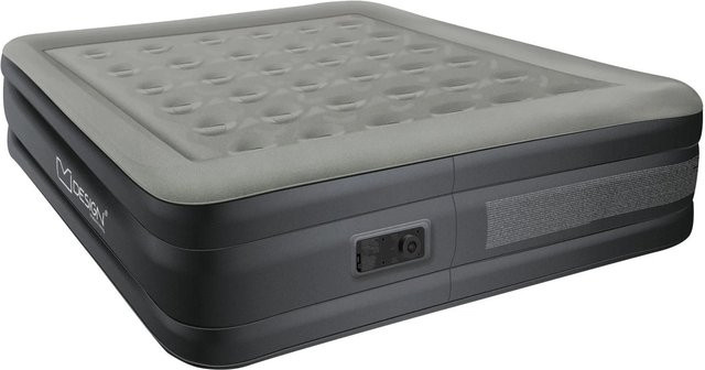 ML-Design Luftmatratze Luftbett mit eingebauter Luftpumpe für 2 Personen, Grau, B/T/H: 203 x 157 x 47 cm - Bild 2