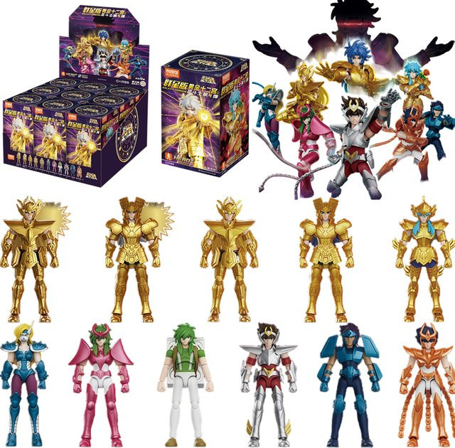 BLOKEES Saint Seiya Gold Zodiac Virgo SHAKA Gemini SAGA Pisces, Actionfigur - Bild 1