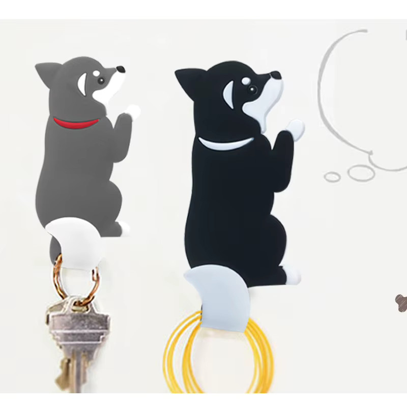 Niedlicher Akita Hund Magnethaken mit biegbarem Schwanz für Kühlschrank, Küche und Badezimmer - Bild 2