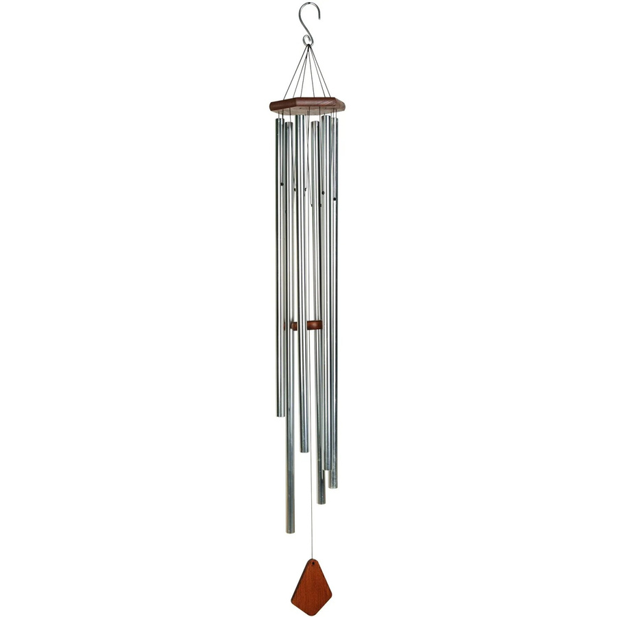 Nature´s Melody Premium Klangspiel aus Aluminium und Buchenholz in Silber, Höhe: 142 cm - Bild 2