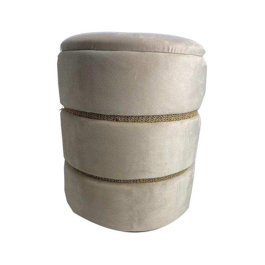 House of Nature Pouf Forest grauer Sitzsack aus Polyester mit abnehmbarem Bezug, Durchmesser: 40 cm, Höhe: 35 cm - Bild 1