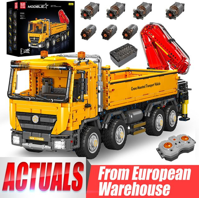 Mould King 17050 RC Actros Selbstladender Kran, Bausteine-Set, Technik-LKW - Bild 1