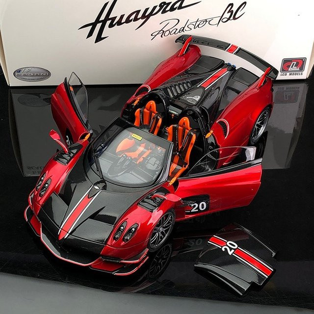 Pagani Huayra BC Racing Car Modell 1:18 Alloy Metal mit Licht und Sound - Bild 1