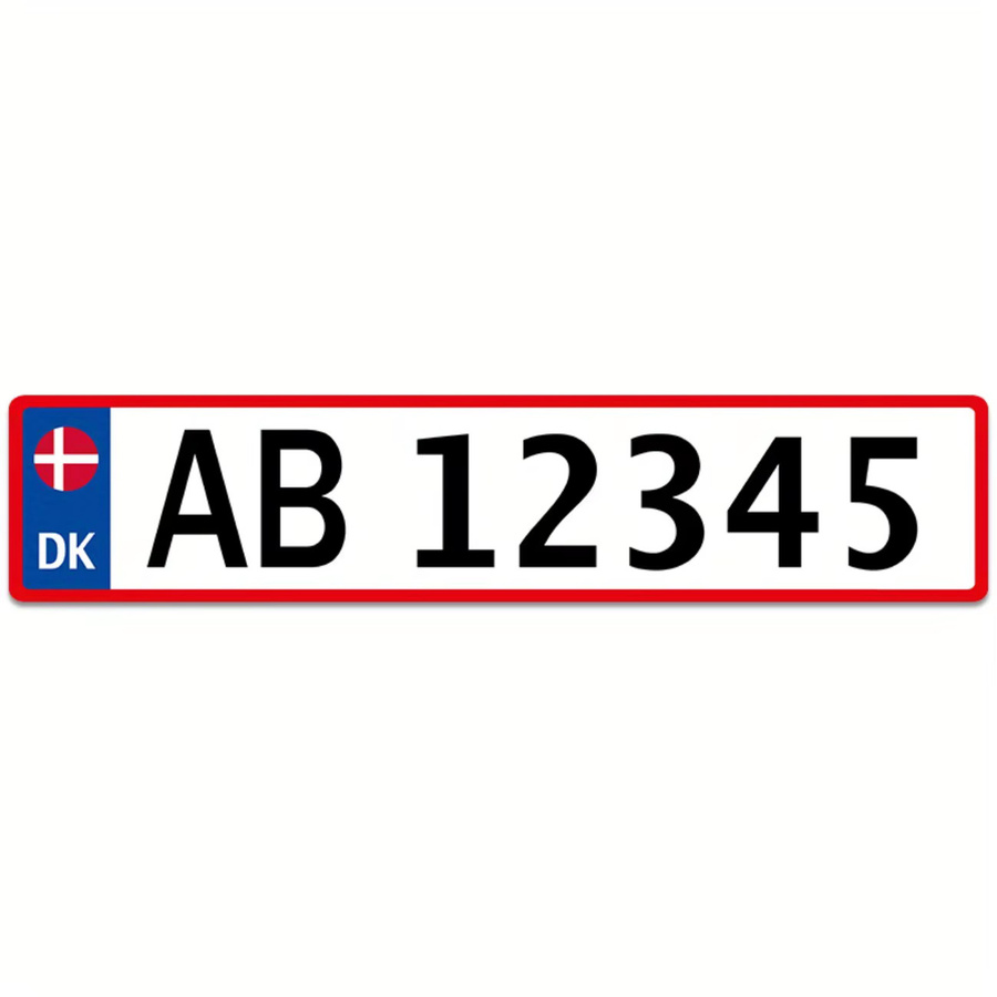 Personalisierte dänische Metallschild Dekoration von CIFBUY in Rot und Weiß - Bild 3