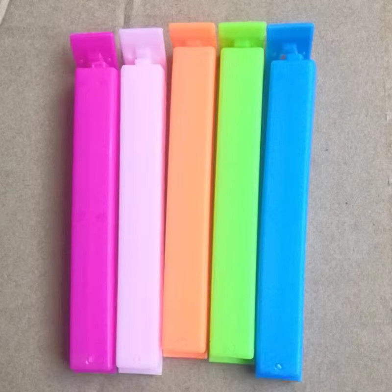 Bunte Dichtungsklammern aus Kunststoff für Plastiktüten, wiederverwendbare Versiegelungsklemmen zur Aufbewahrung von Snacks, Mehrfarbig - Bild 3